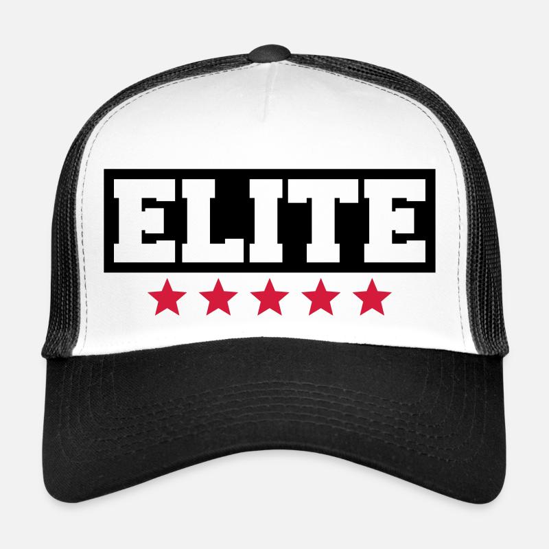 Elite - Trucker Cap - Weiß/Schwarz