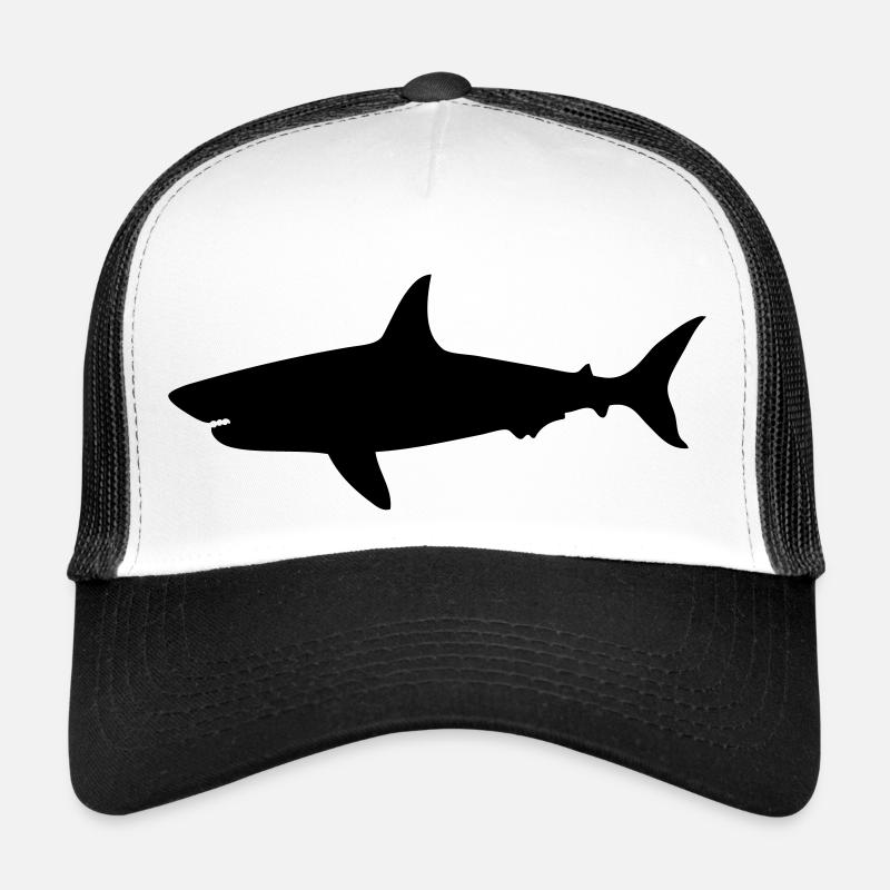 drawing shark shark scuba diving Trucker Cap