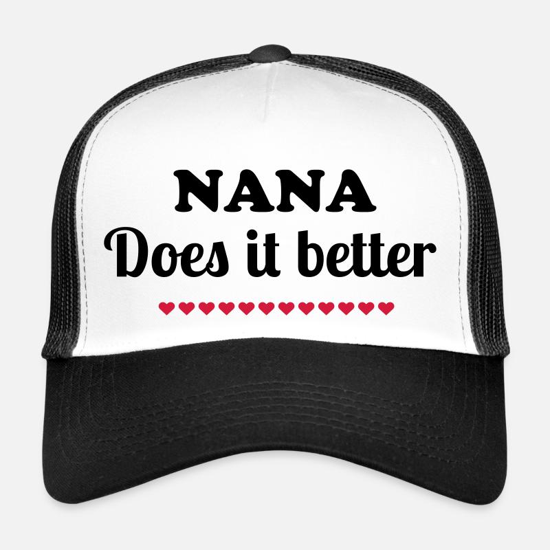 Nana - Trucker Cap - white/black