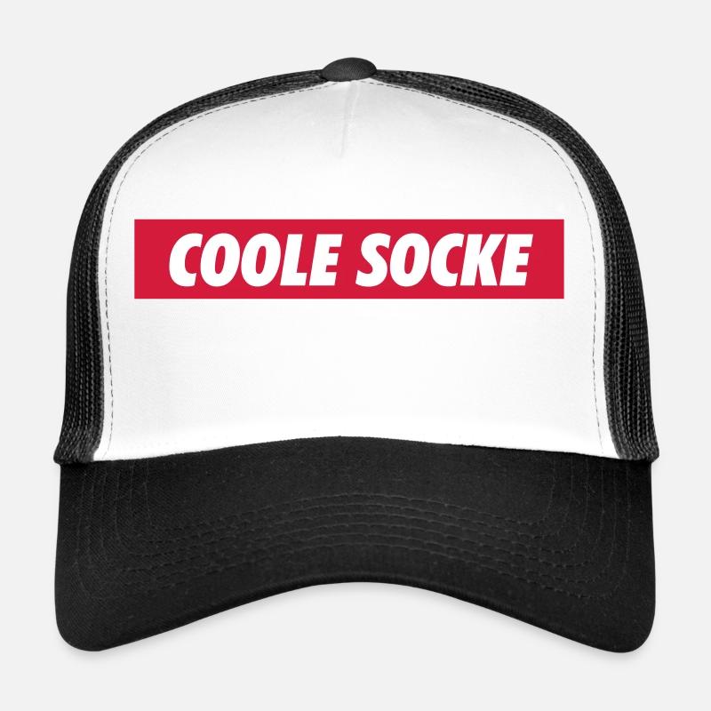 Cool sock - Trucker Cap - white/black