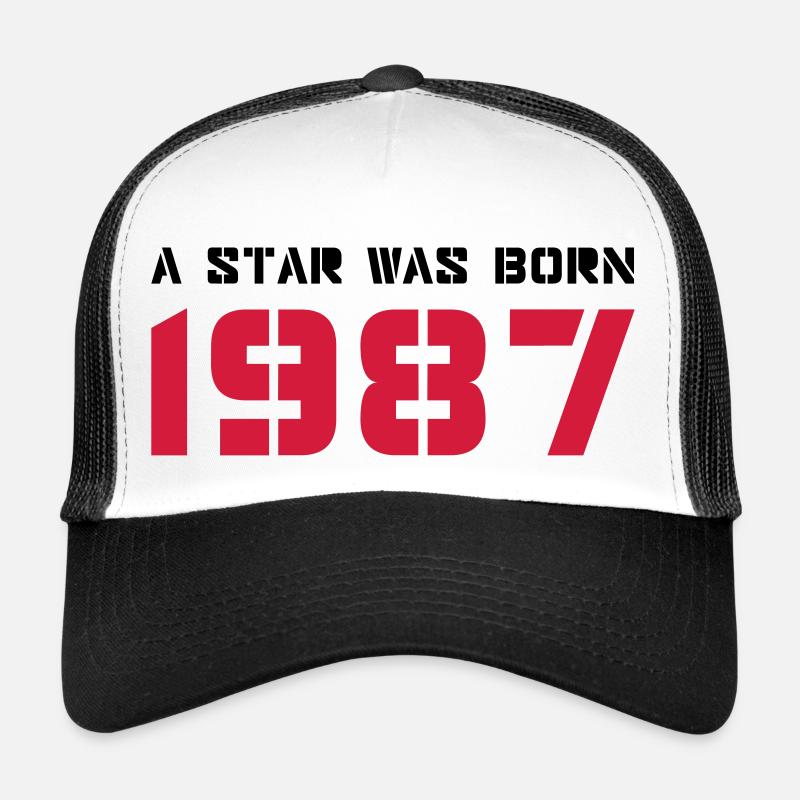 Année de naissance Anniversaire Born In - Made in 1987 Casquette trucker 