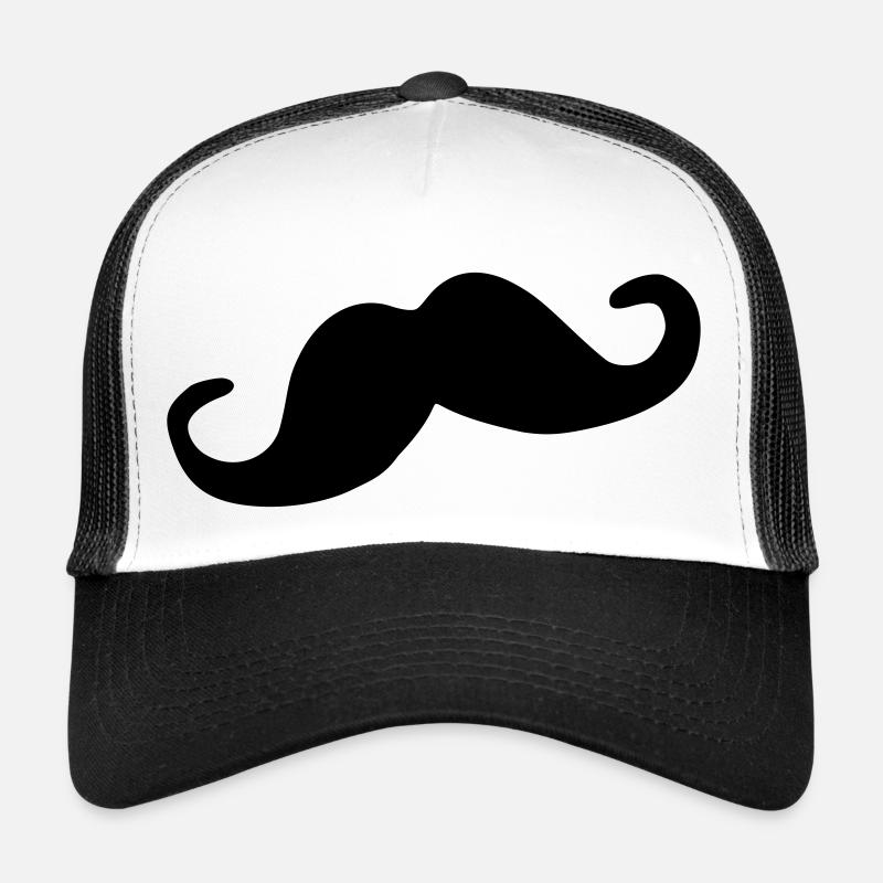 Moustache Casquette trucker 