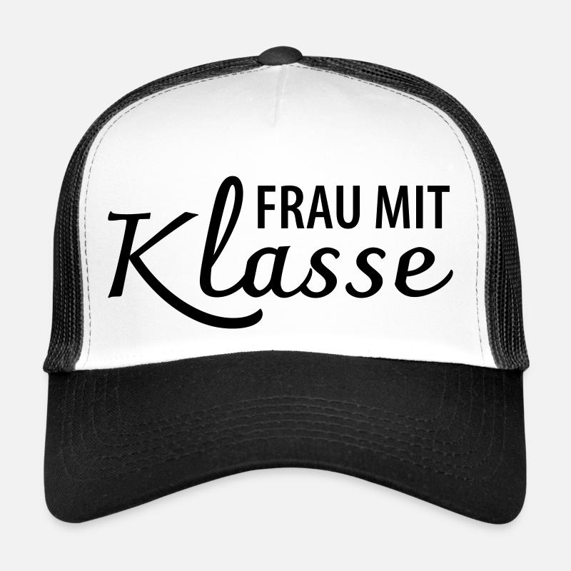 Frau Klasse Lehrerin - Trucker Cap - Weiß/Schwarz