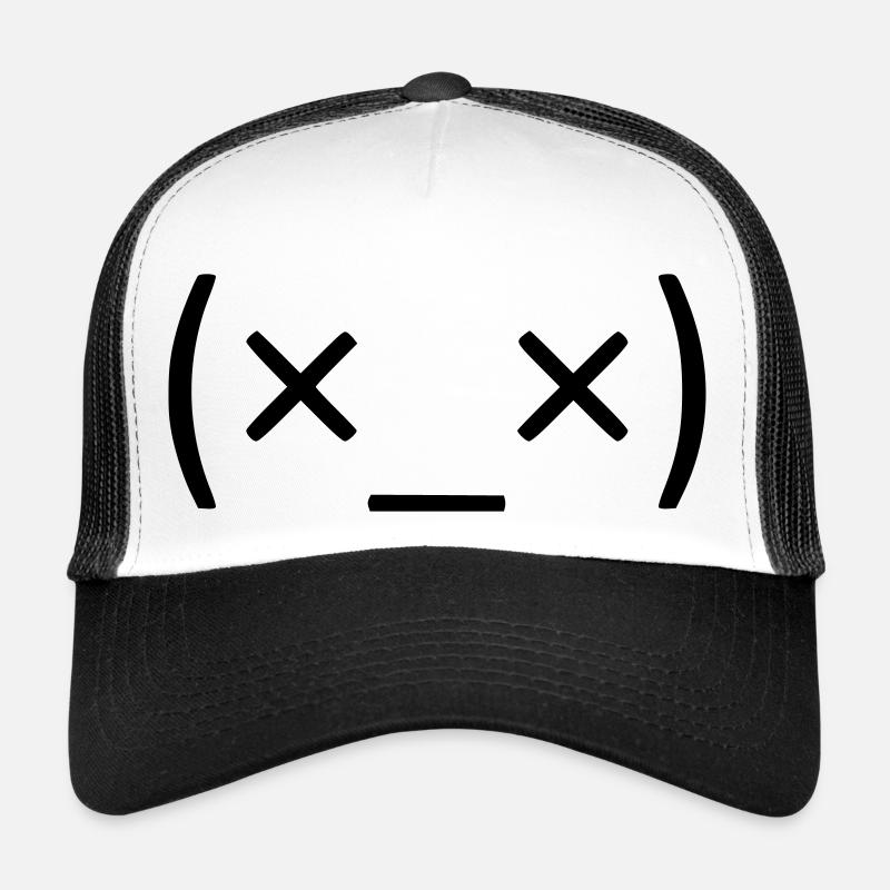Augen schließen und durchatmen! 😵‍💫 - Trucker Cap - Weiß/Schwarz