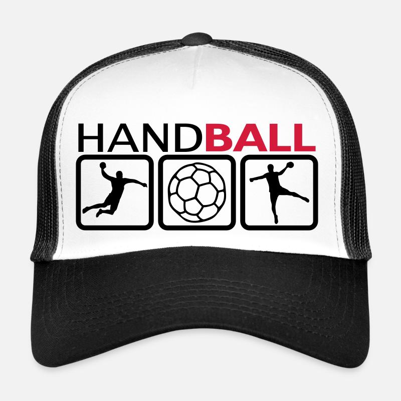 Handball - Casquette trucker  - blanc/noir