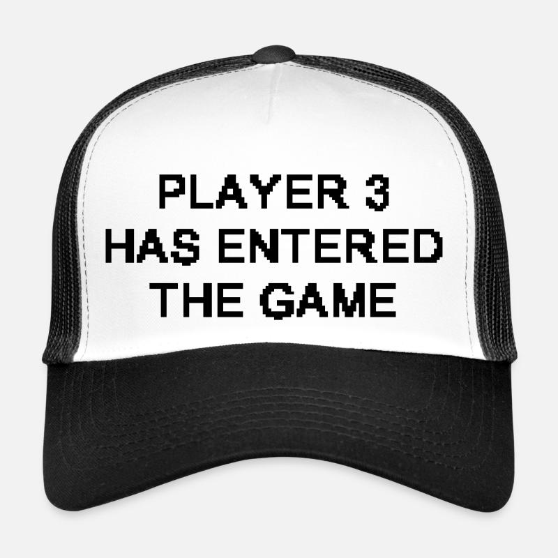 Player 3 Baby - Trucker Cap - Weiß/Schwarz