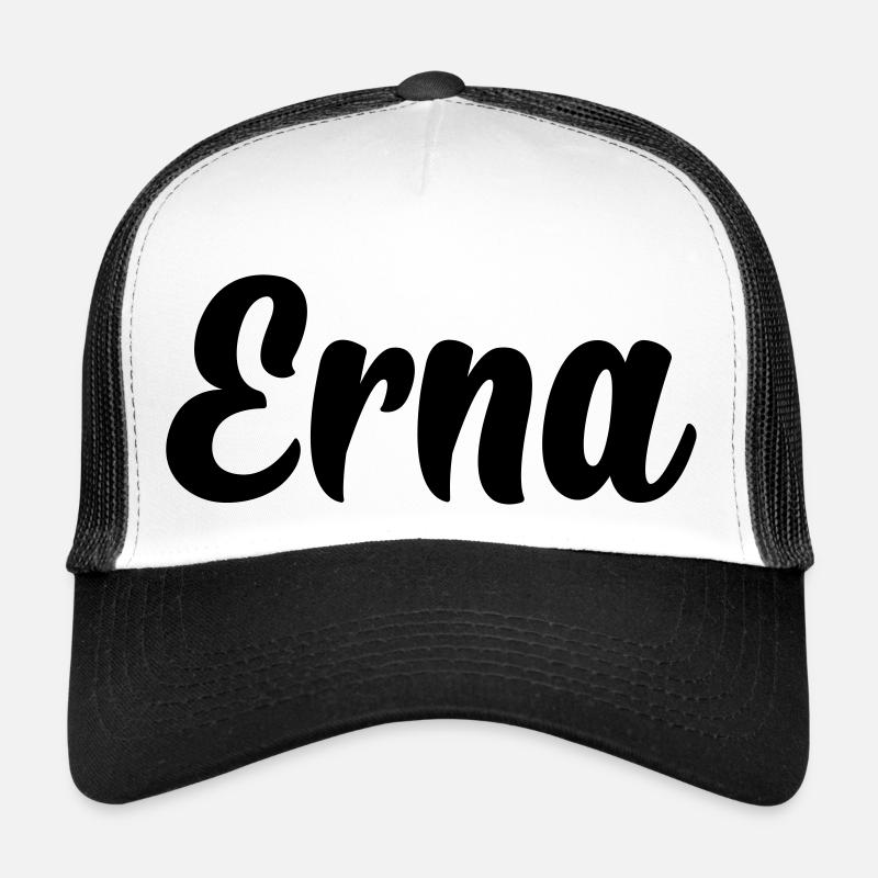 Erna - Trucker Cap - Weiß/Schwarz