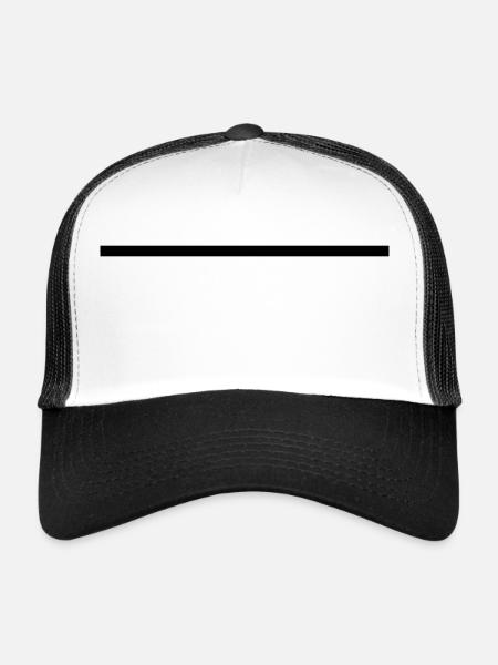 Niveaux - Casquette trucker  - blanc/noir - Devant