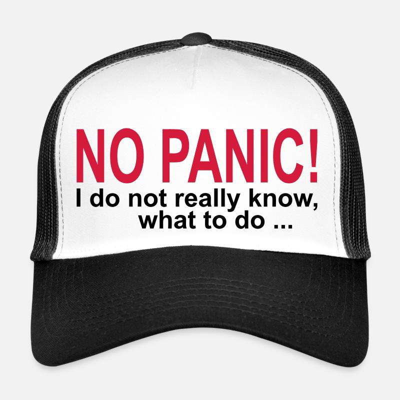 Ne paniquez pas! Casquette trucker 