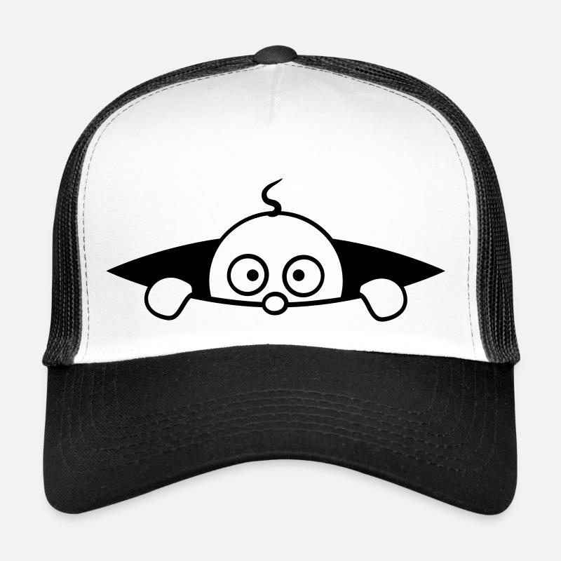 Lit de bébé sur le ventre Casquette trucker 