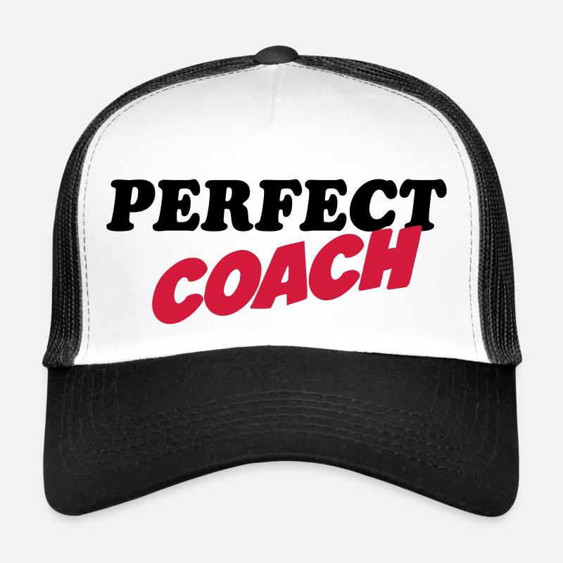 Perfect coach - Trucker Cap - white/black