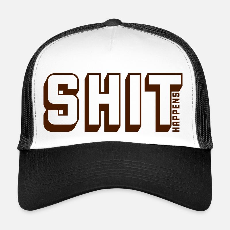 La merde arrive Devise Citation Casquette trucker 