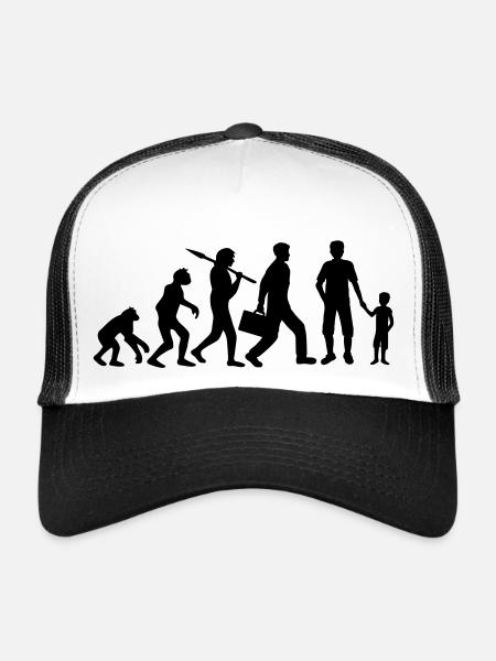 Son Papa Evolution Child - Trucker Cap - white/black - Front