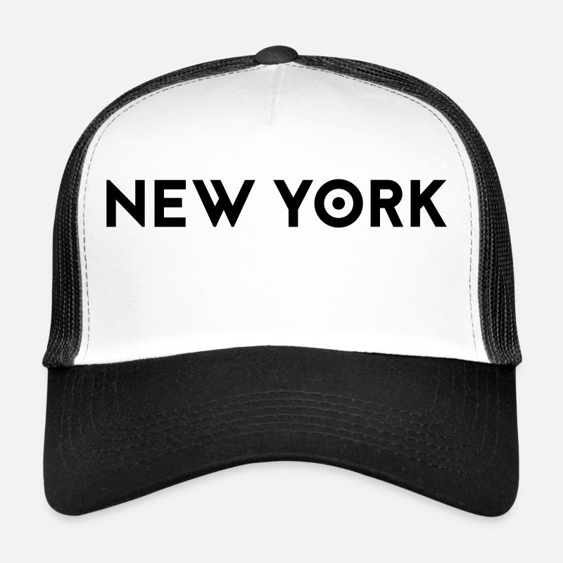 NEW YORK - Trucker Cap - white/black