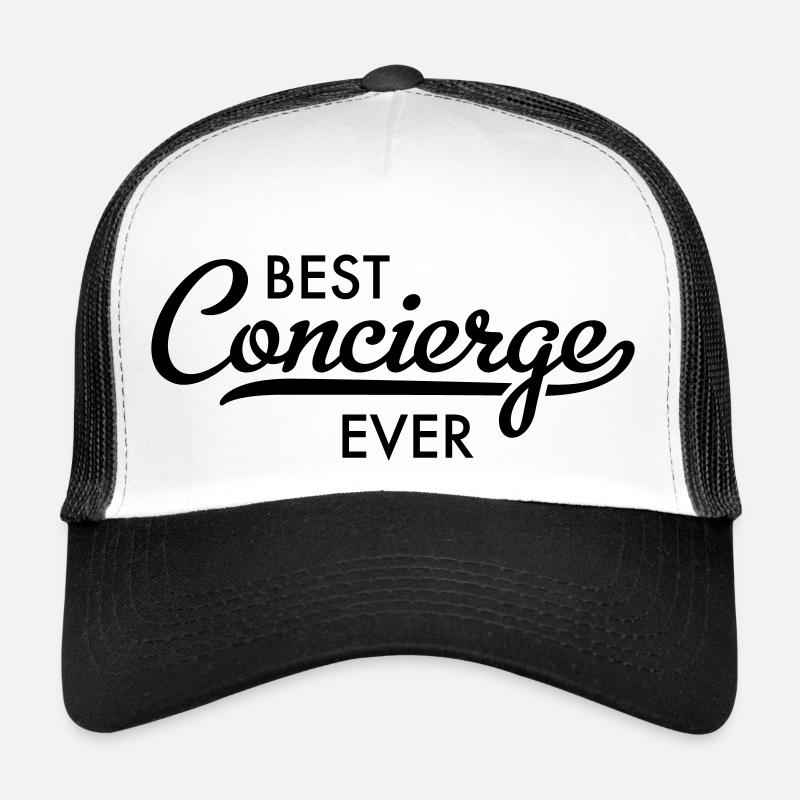 Concierge - Casquette trucker  - blanc/noir