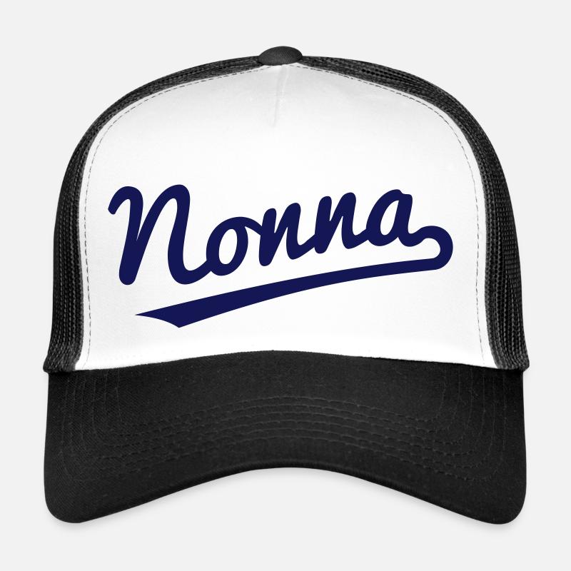 Nonna - Trucker Cap - Weiß/Schwarz
