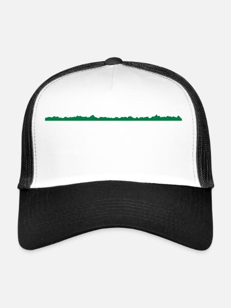 mont - Casquette trucker  - blanc/noir - Devant
