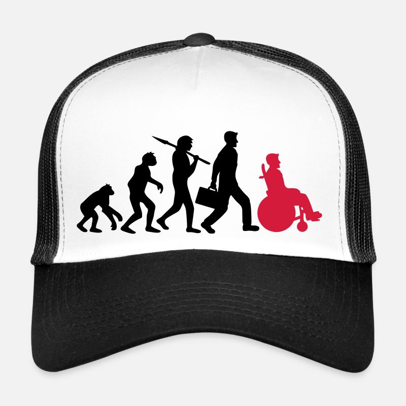 évolution silhouette développement obstacle gêne - Casquette trucker  - blanc/noir