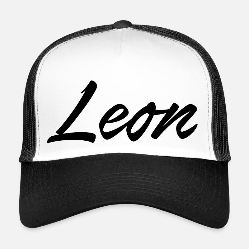 Leon - Trucker Cap - Weiß/Schwarz
