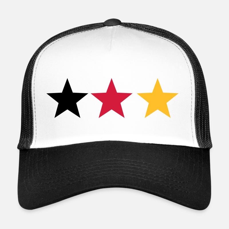 Schwarz rot gold Trucker Cap