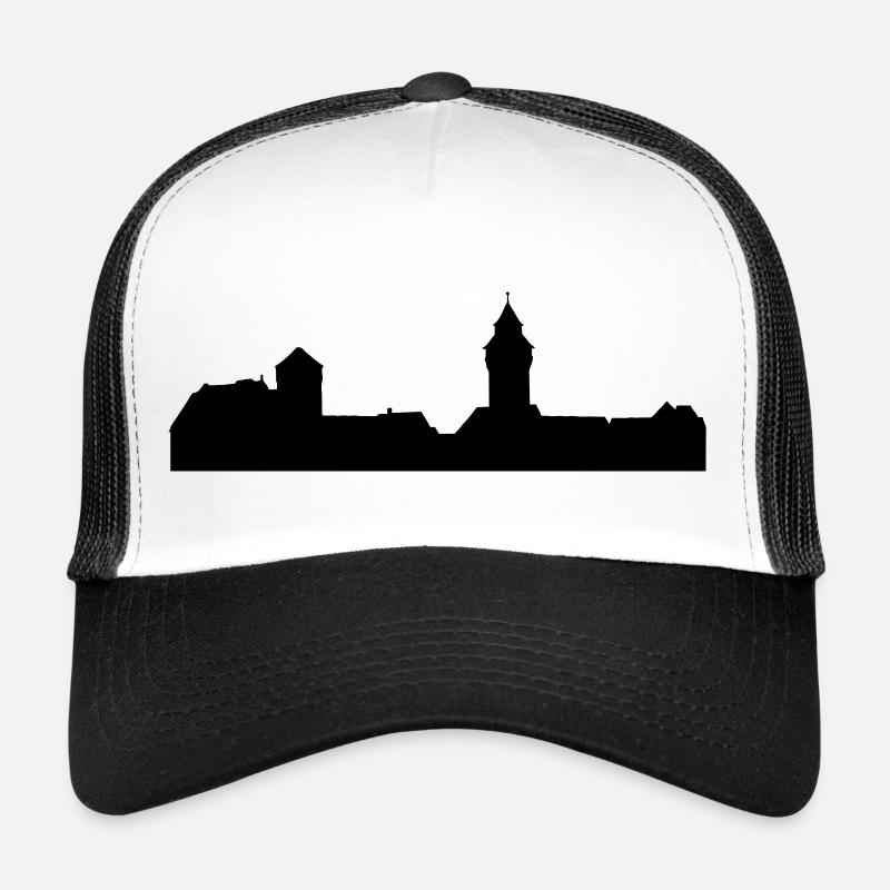 Nürnberg - Trucker Cap - Weiß/Schwarz