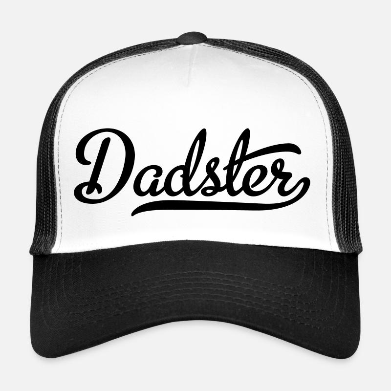 Dadster - Trucker Cap - Weiß/Schwarz