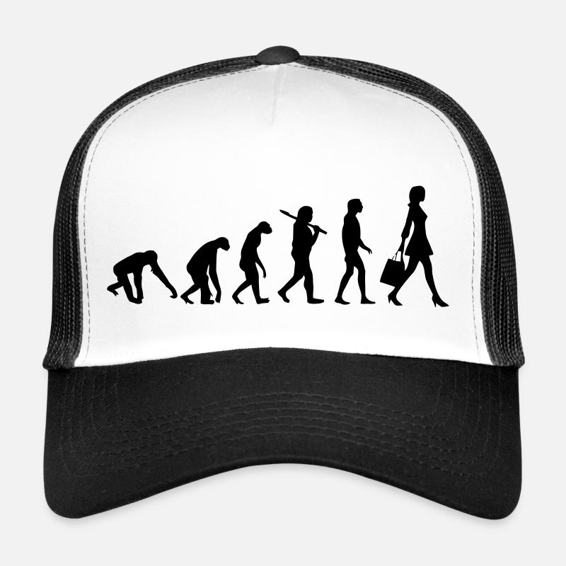 FRAUEN EVOLUTION - Trucker Cap - Weiß/Schwarz