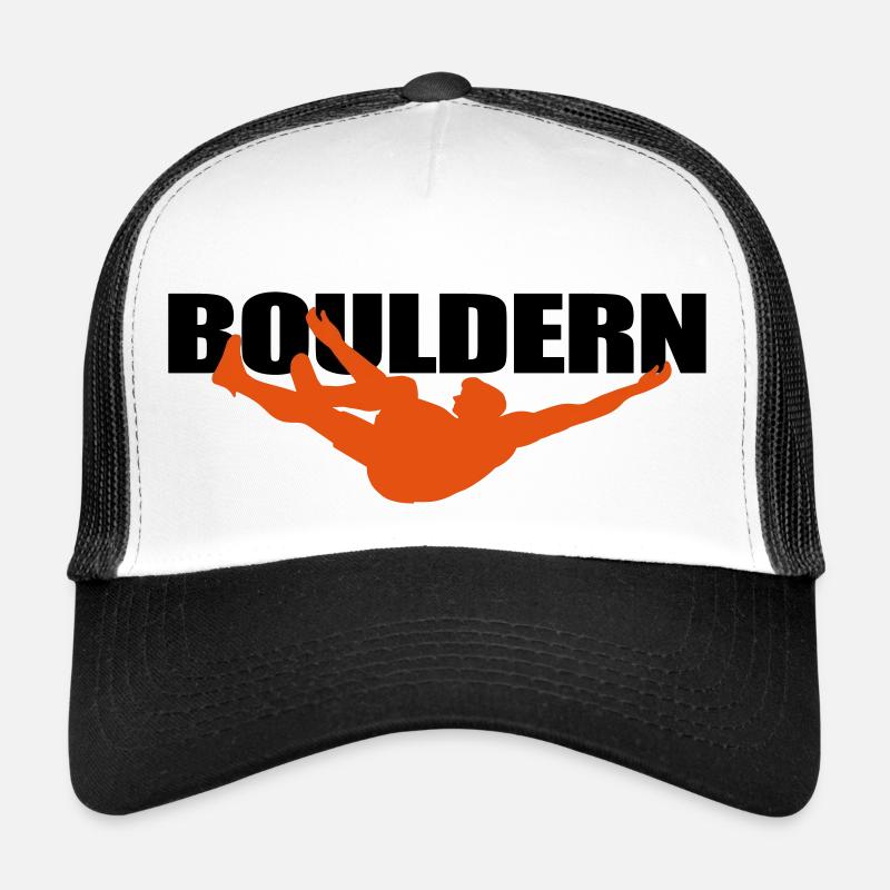 Sport "Bouldern" mit Kletterer Trucker Cap