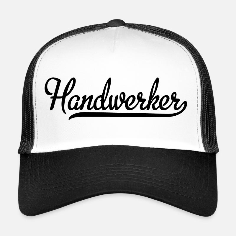 Handwerker - Trucker Cap - Weiß/Schwarz