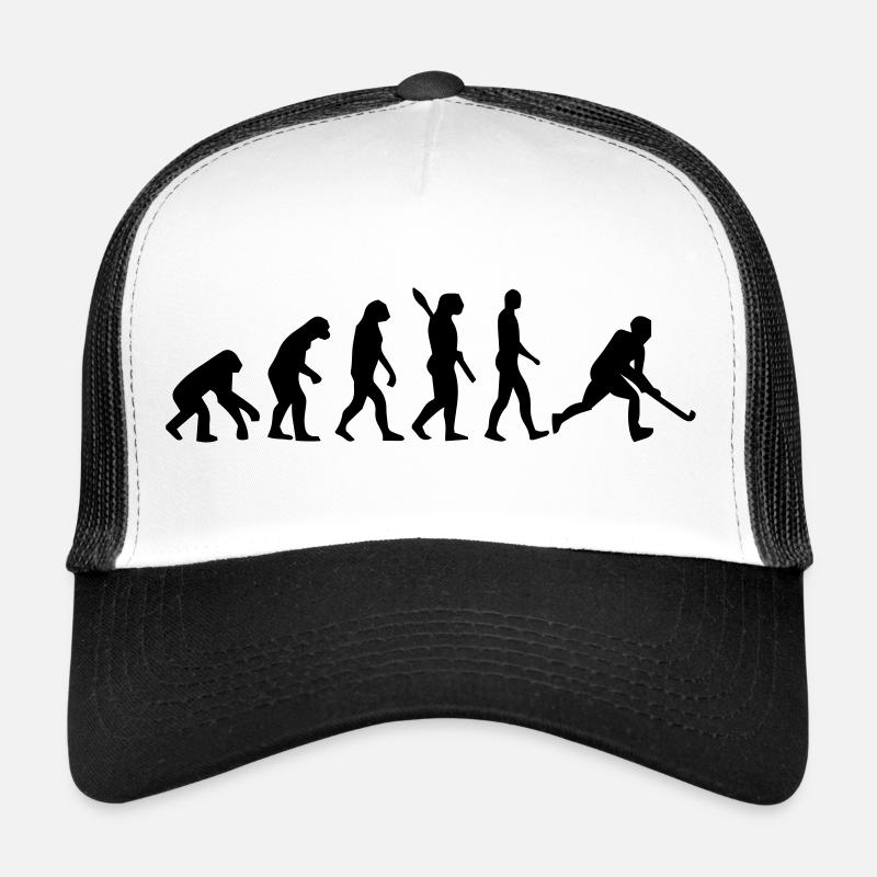 HOCKEY EVOLUTION! - Casquette trucker  - blanc/noir