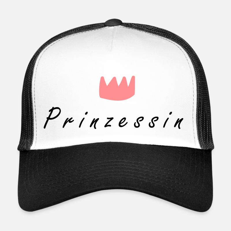 Prinzessin - Trucker Cap - Weiß/Schwarz