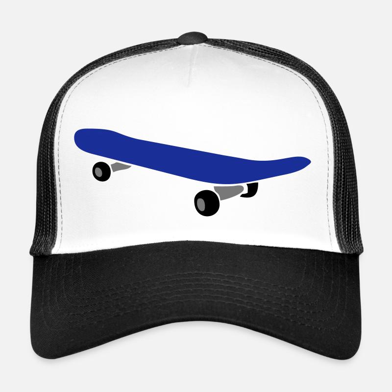 Skateboard - Trucker Cap - Weiß/Schwarz