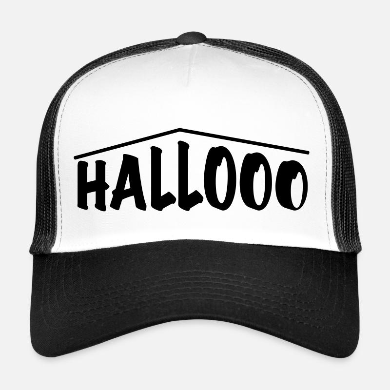 hallooo - Casquette trucker  - blanc/noir