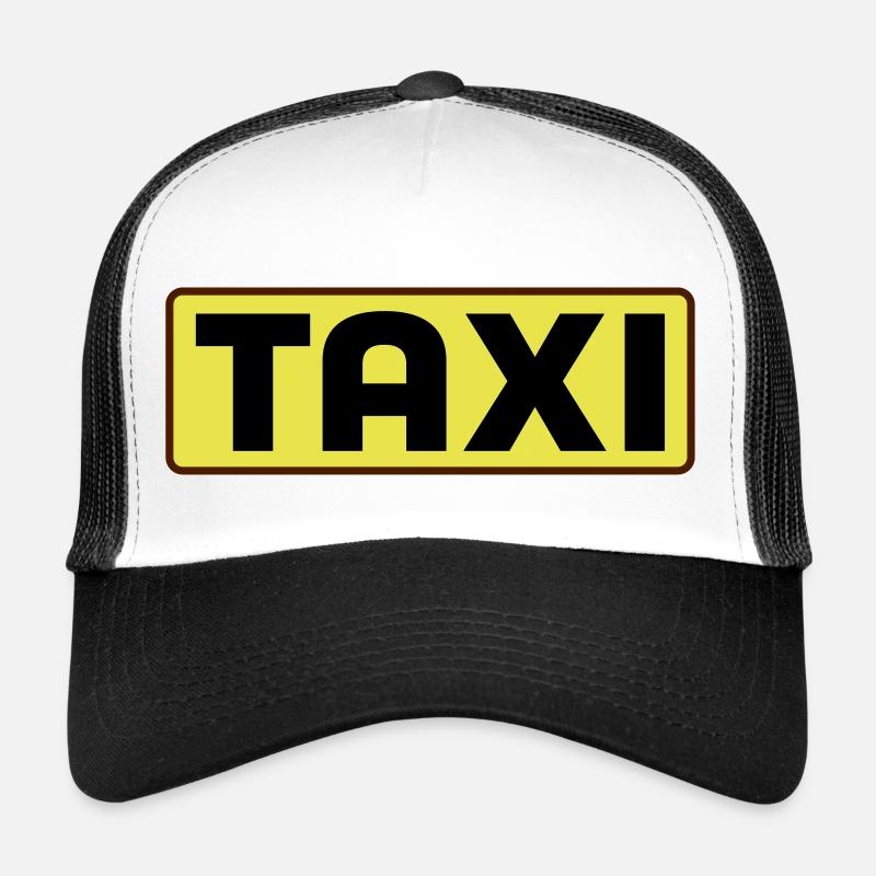 Taxi - Trucker Cap - Weiß/Schwarz