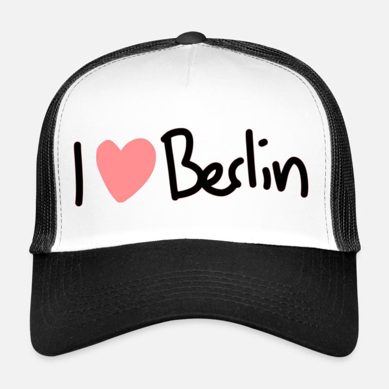 I love Berlin - Trucker Cap - Weiß/Schwarz