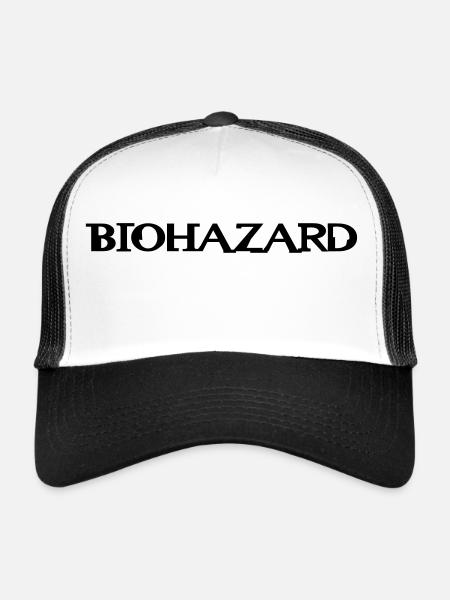 Biohazard__V004 - Trucker Cap - white/black