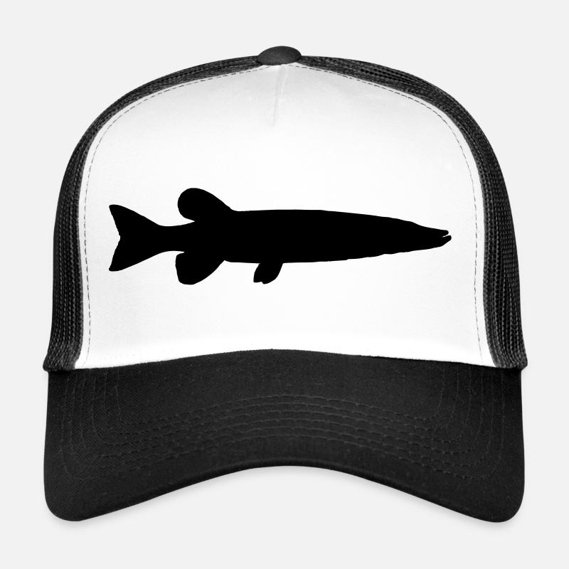 Brochet - Casquette trucker  - blanc/noir