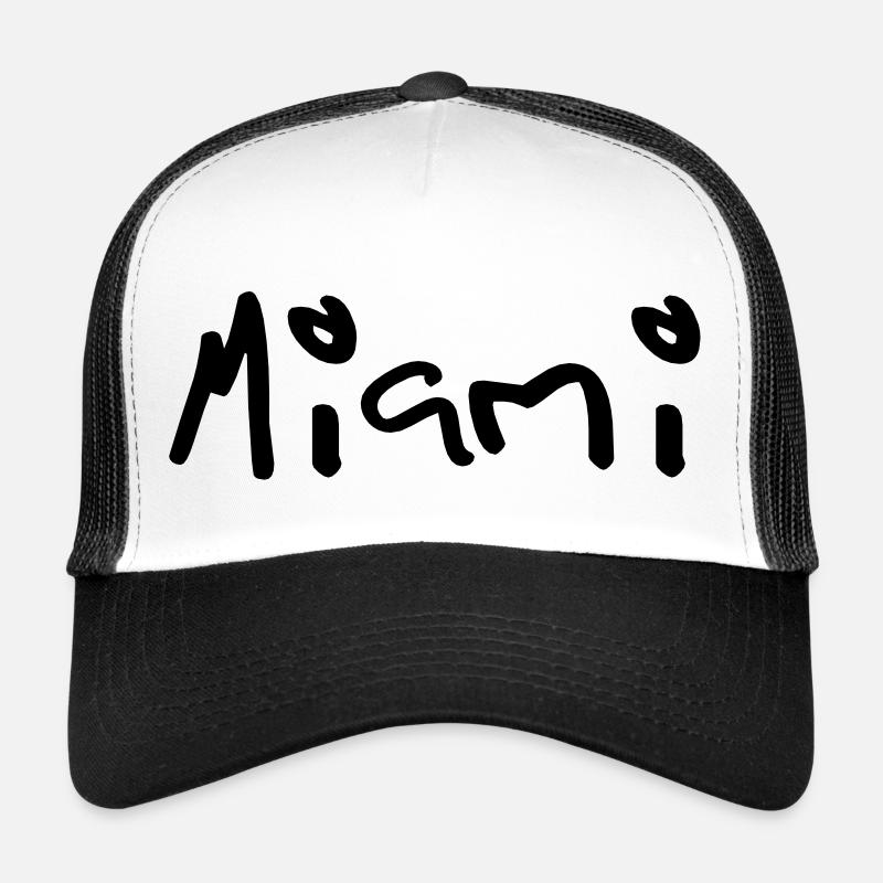 miami - Trucker Cap - Weiß/Schwarz