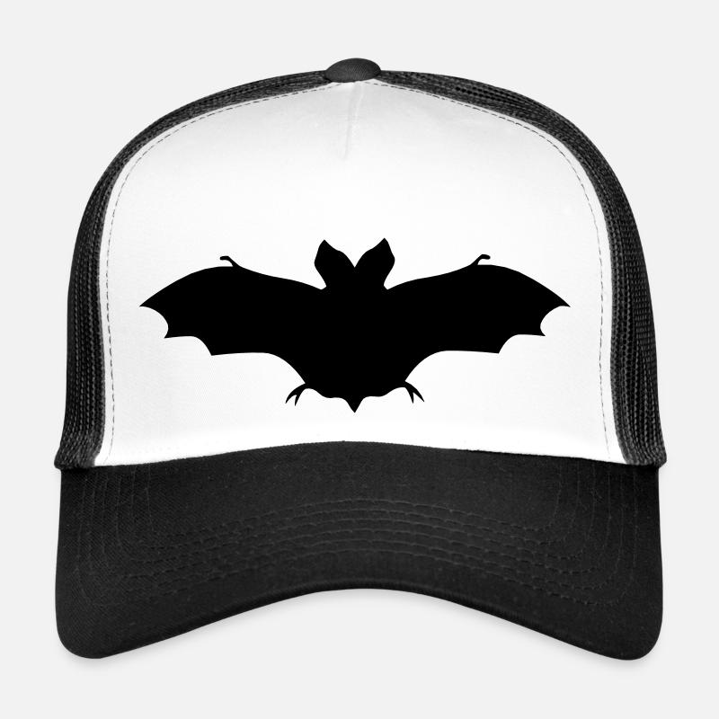 fledermaus - Trucker Cap - Weiß/Schwarz