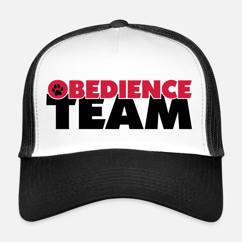 obedienceteam4 - Trucker Cap - Weiß/Schwarz