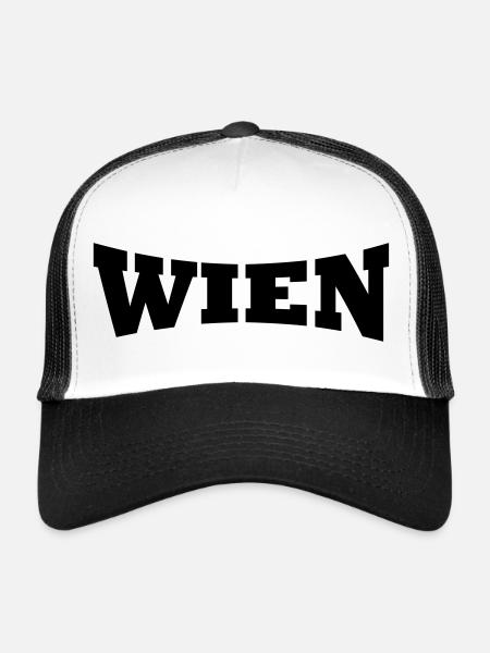Vienne logo - Casquette trucker - blanc/noir