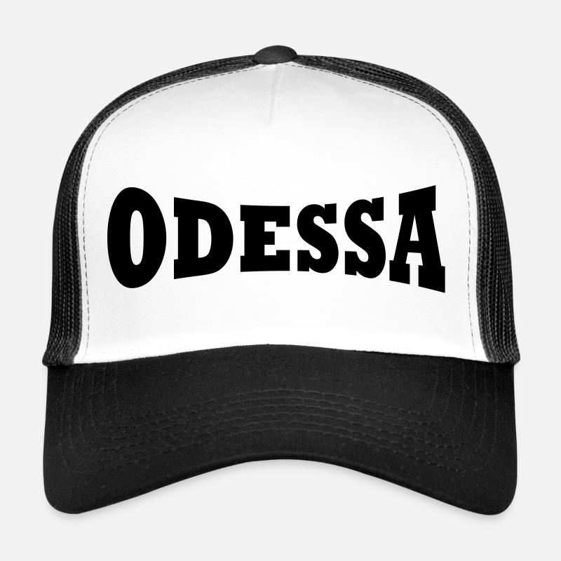 Odessa Schriftzug - Trucker Cap - Weiß/Schwarz