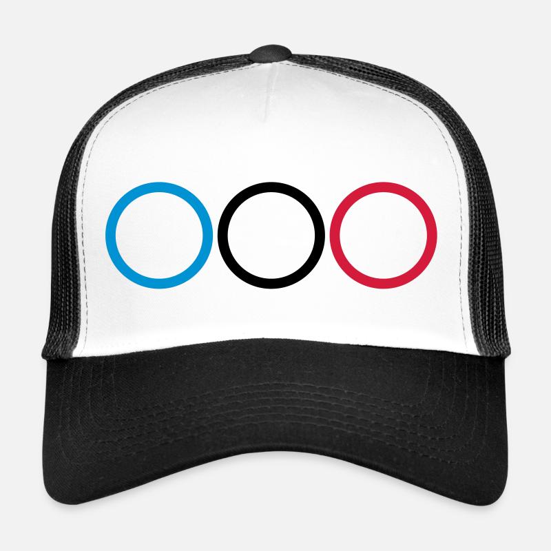 3_anneau - Trucker Cap - white/black