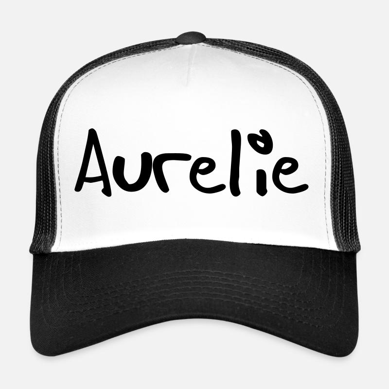 aurélie - Trucker Cap - white/black