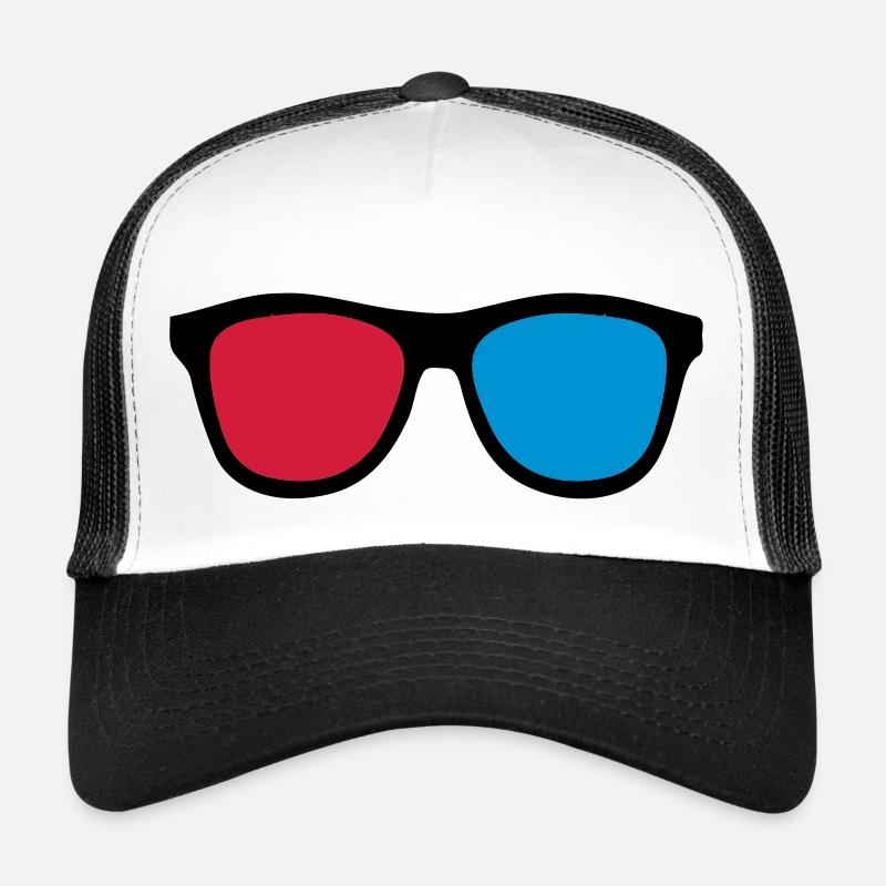 3D glasses - Trucker Cap - white/black