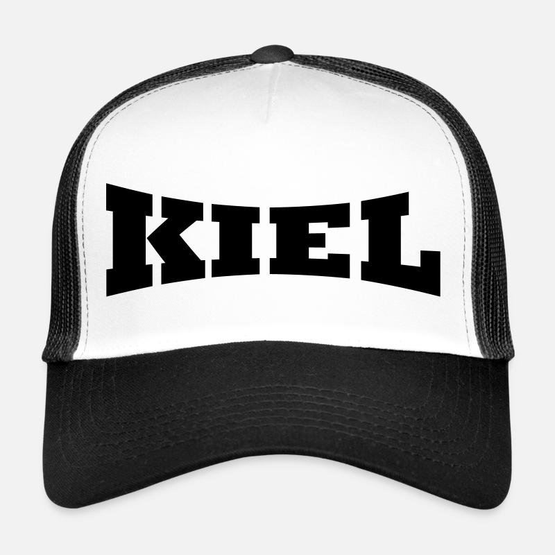 Kiel Schriftzug - Trucker Cap - Weiß/Schwarz