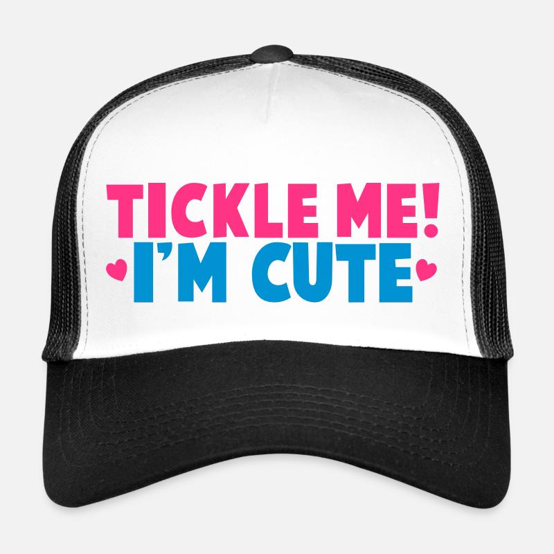 Chatouiller moi que je suis mignon! Casquette trucker 