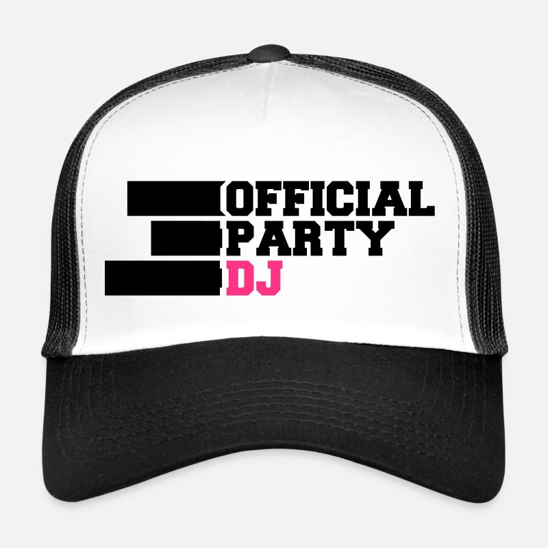 Official Party DJ - Trucker Cap - Weiß/Schwarz