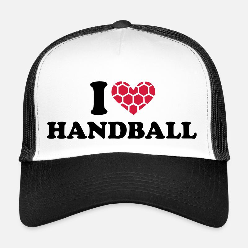 I love handball - Trucker Cap - Weiß/Schwarz