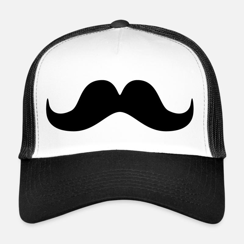 moustache Casquette trucker 